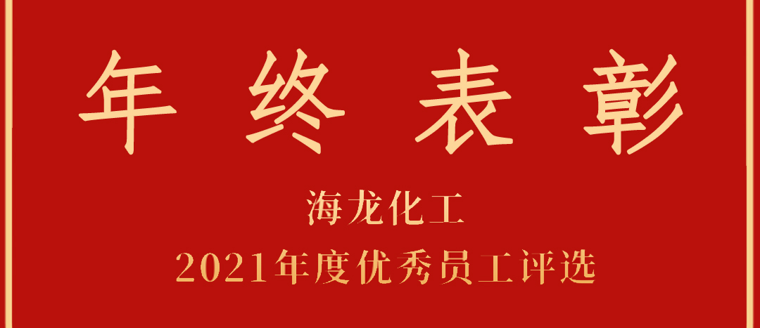 <strong>表彰！海龍化工2021年度優(yōu)秀員工優(yōu)秀部門(mén)評(píng)選</strong>